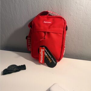 Supreme Red Belt Bag